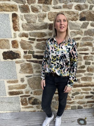 Chemise Jade et pantalon noir