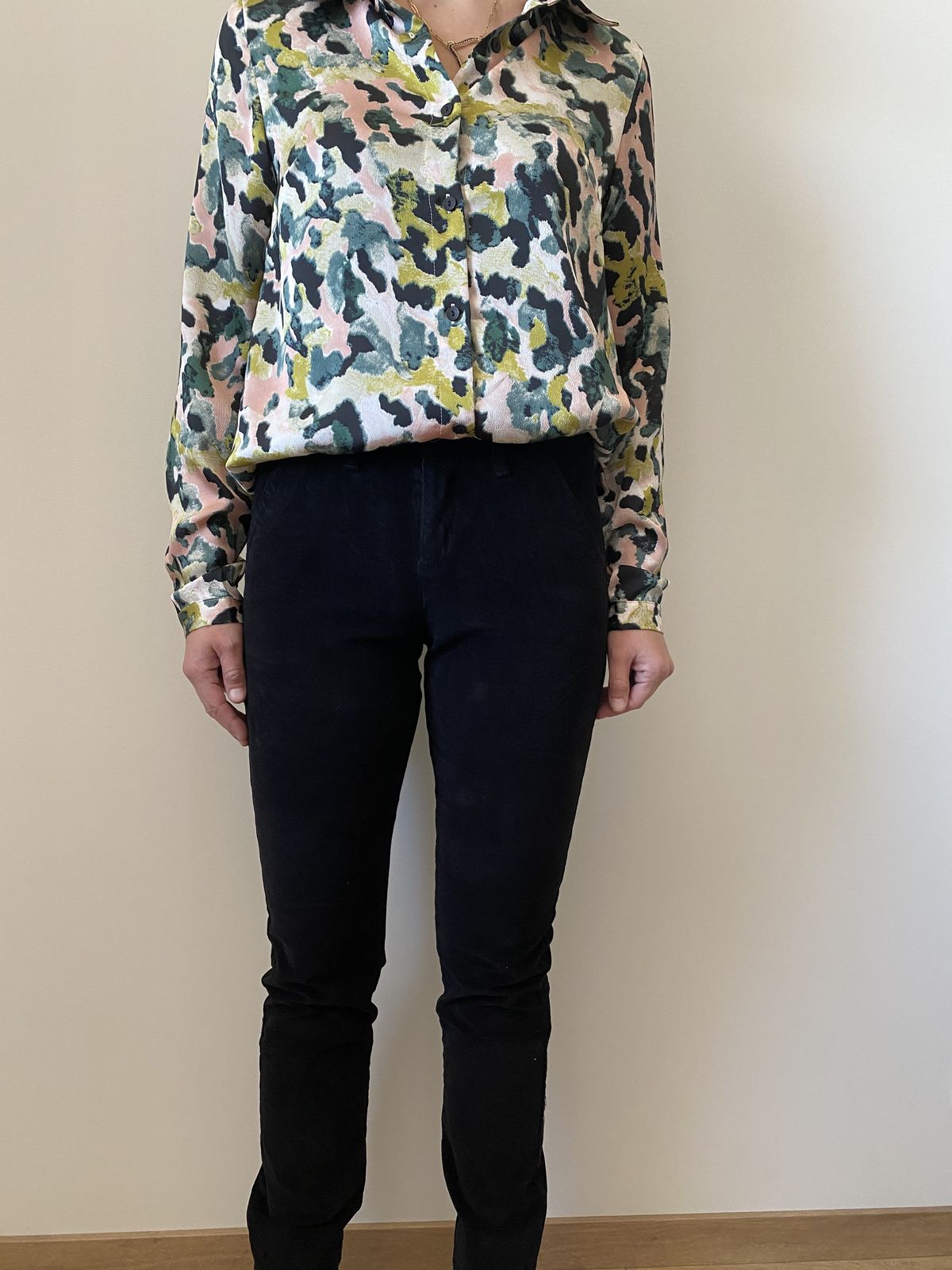 Pantalon nina velour noir 03