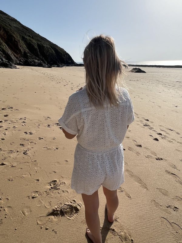 Combishort borderie anglaise "Assia"