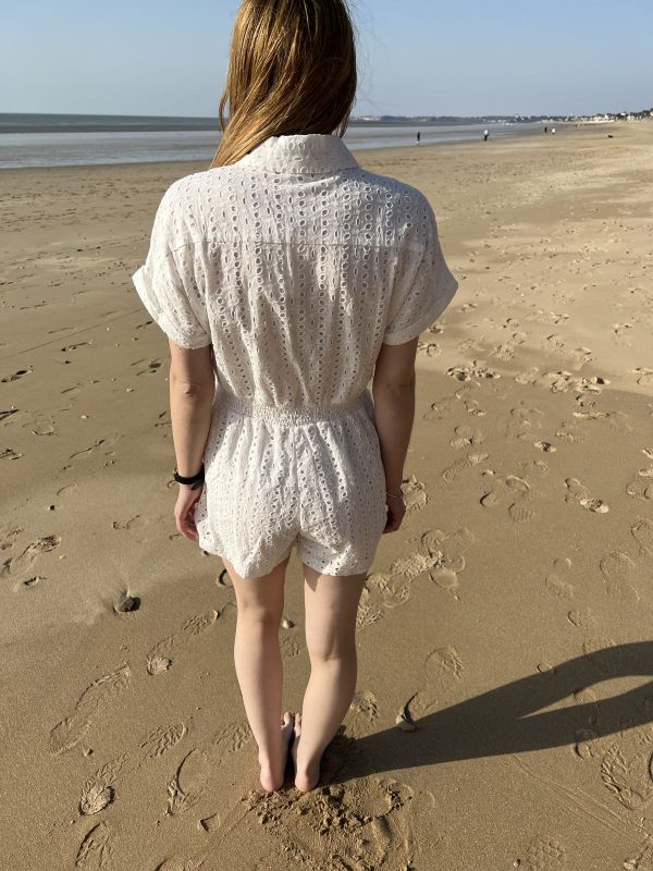 Combishort borderie anglaise "Assia"
