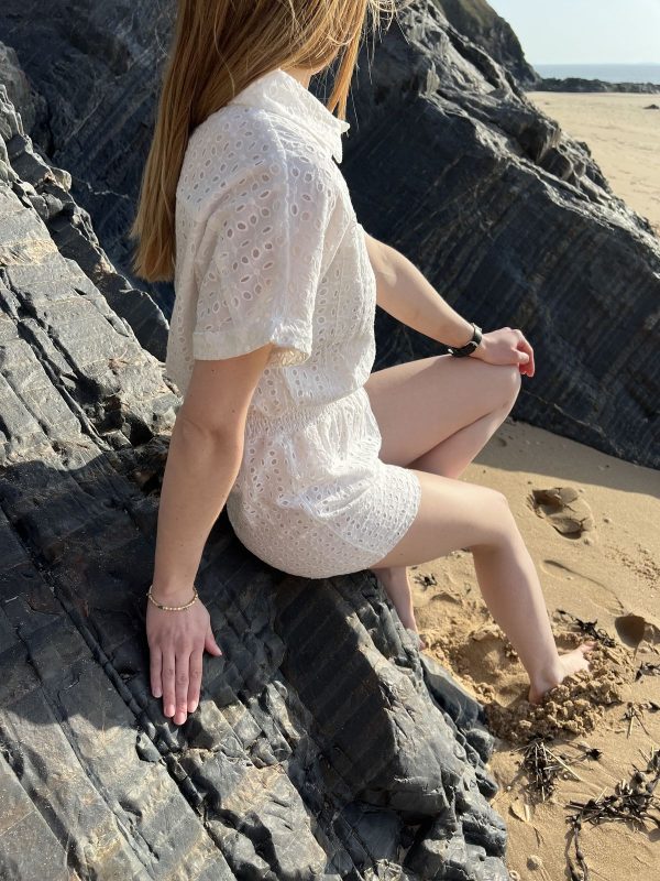 Combishort borderie anglaise "Assia"
