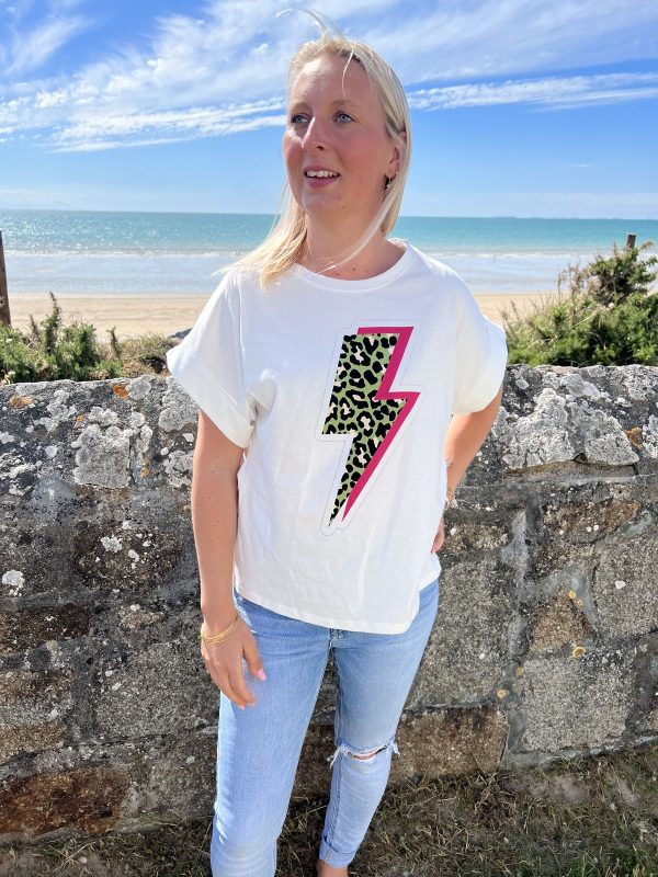 T-shirt "Eclair" blanc