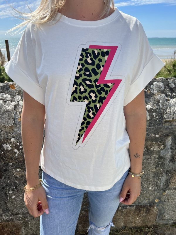 T-shirt "Eclair" blanc