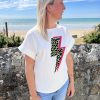 T-shirt "Eclair" blanc