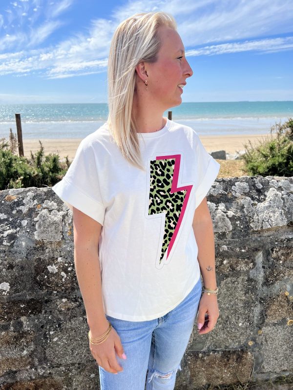 T-shirt "Eclair" blanc