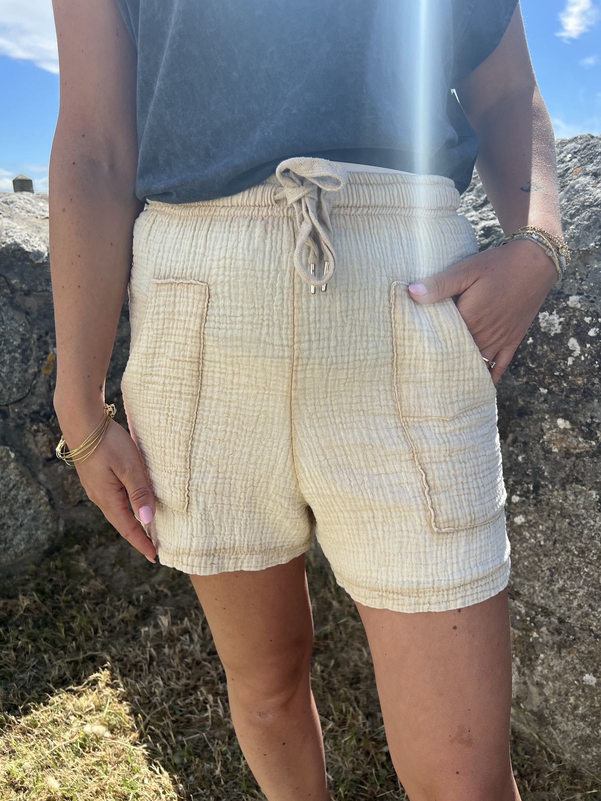 Short "Eden" beige