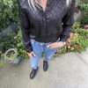 Chemise léopard noir "Lise"
