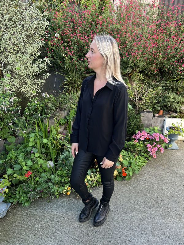 Chemise noir "Manon"