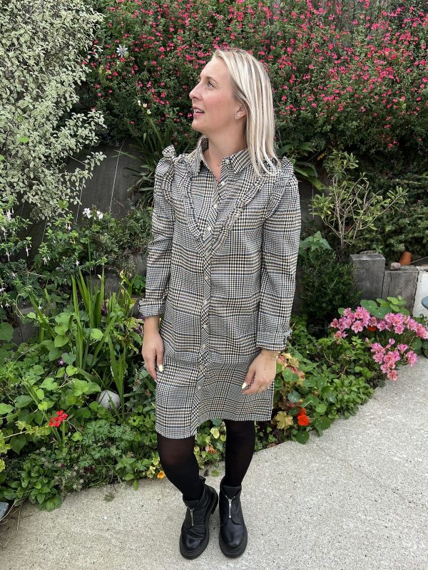 Robe chemise carreaux (Morgane)