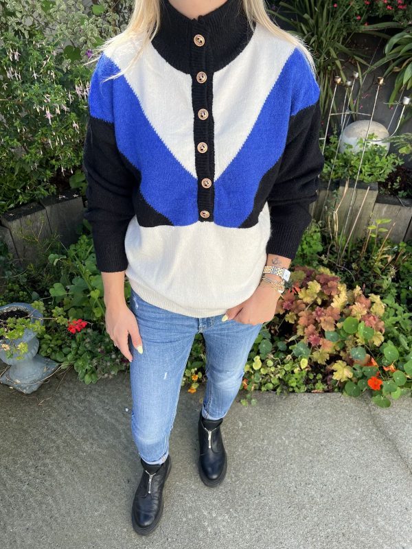 Pull bleu "Tessa"