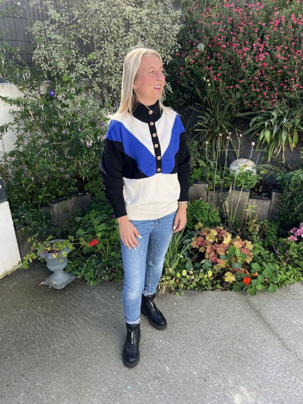 Pull bleu "Tessa"