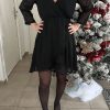Robe noire "plumetis"