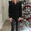 Blouse noire "pailletée"