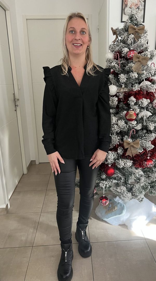 Blouse noire "pailletée"