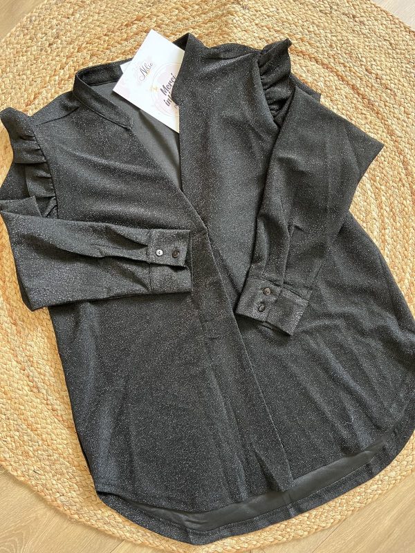 Blouse noire "pailletée"