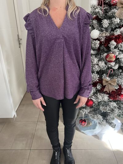 blouseviolet4 Blouse violet "pailletée"