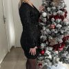 Robe noire "sequins"