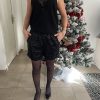 short noir "sequins"