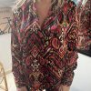 Blouse colorée ethnique