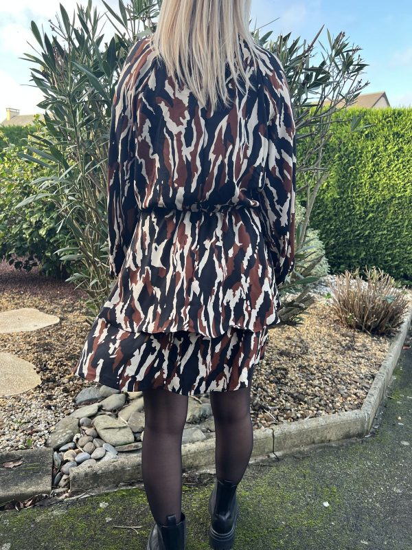 Robe tachetée chocolat