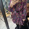 Robe chemise à imprimé ethnique