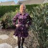 Robe chemise à imprimé ethnique