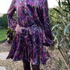 Robe chemise à imprimé ethnique