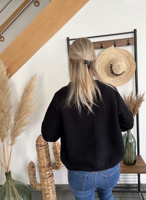 Gilet noir tressés
