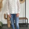 chemise blanche à dentelle