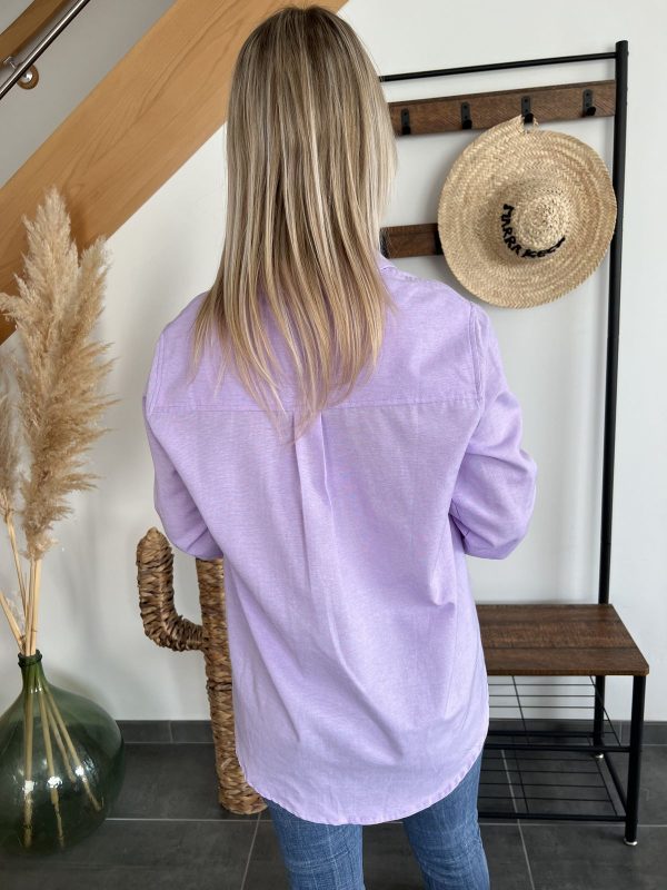 chemise lilas de dos