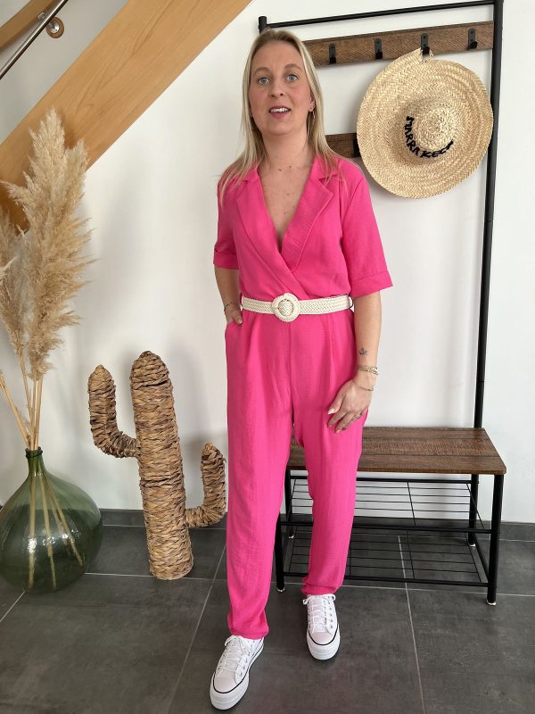 combinaison pantalon fuchsia