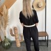 Combinaison pantalon fluide noire