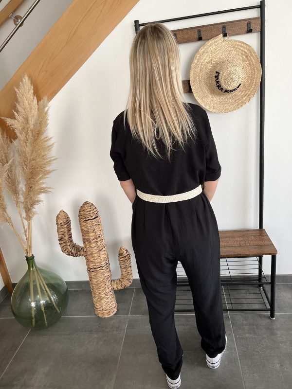Combinaison pantalon fluide noire