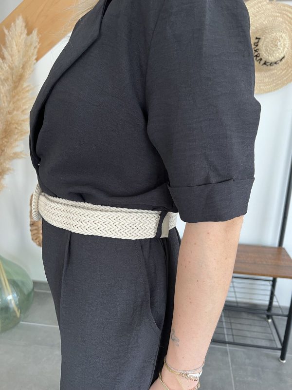 Combinaison pantalon fluide noire