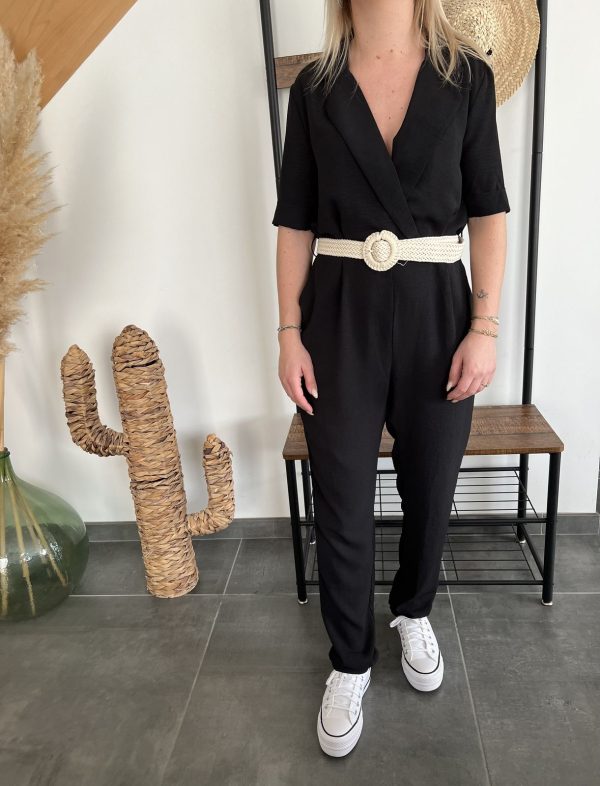 Combinaison pantalon fluide noire