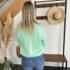 gilet vert menthe de dos