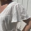 Blouse blanche broderie