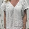 Blouse blanche broderie