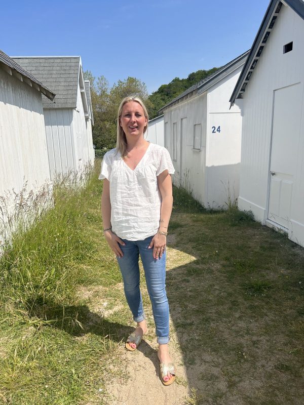Blouse blanche broderie
