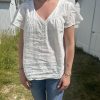 Blouse blanche broderie