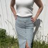 Jupe midi fleurie