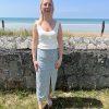 Jupe midi fleurie