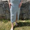 Jupe midi fleurie