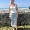 jupe midi fleurie