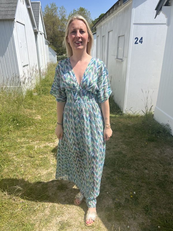 Robe longue imprimée