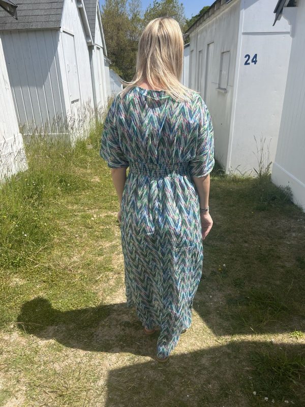 Robe longue imprimée