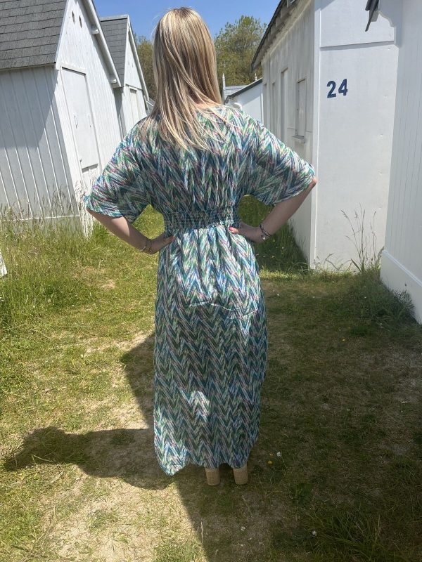 Robe longue imprimée