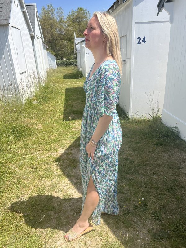 Robe longue imprimée