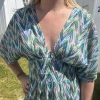 Robe longue imprimée
