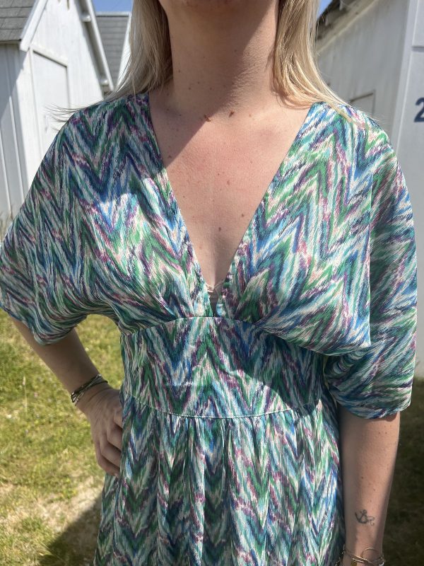 Robe longue imprimée
